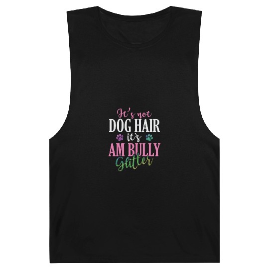 It's not Dog Hair It's AM Bully Glitter Bulldog Barnard Tanks
