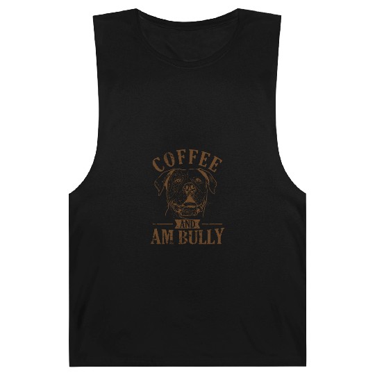 Coffee and AM Bully Bulldog Pet Barnard Tanks