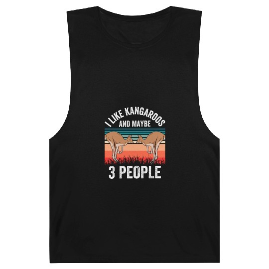 I Like Kangaroos And Maybe 3 People Kangaroo Lover Barnard Tanks