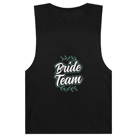 Bride Team Party Wedding Bachelorette Cute Barnard Tanks