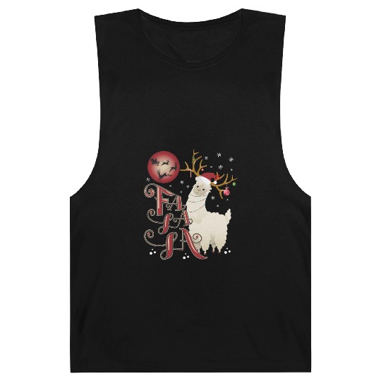 Fa la la llama xmas christmas Barnard Tanks