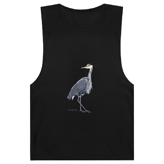 Heron Art Birder Wildlife Bird Watching Barnard Tanks