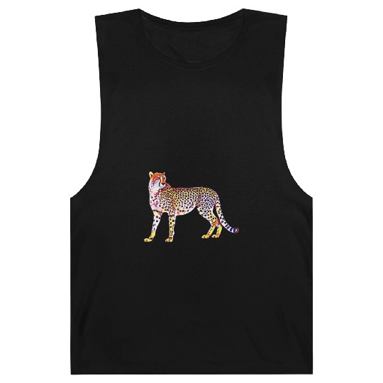 Cheetah Mother with Cubs Motif Predator Cat Animal Barnard Tanks
