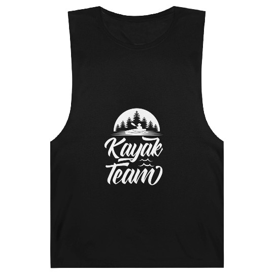 Kayak Team Lover Kayaking Hobby Kayakist Barnard Tanks