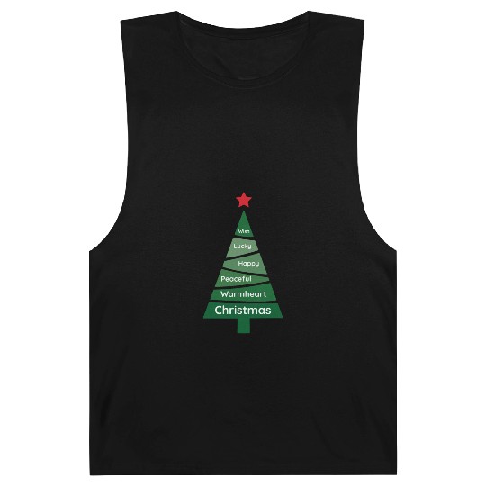 Minimalist Sacramento Green Christmas Pine Barnard Tanks