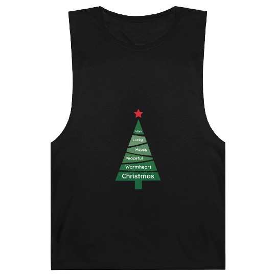 Minimalist Sacramento Green Christmas Pine Barnard Tanks