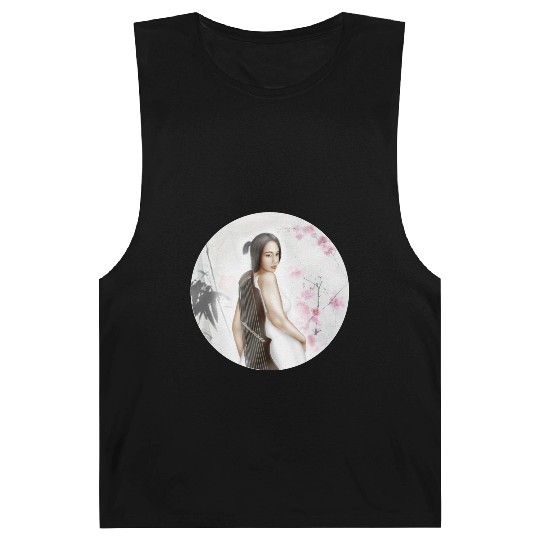 Illustration Logo - Bohemian Girl Barnard Tanks
