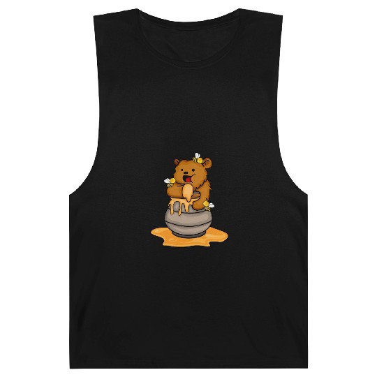 Grizzly Bear Eating Honey Cute Bear Cub Brown Bear Barnard Tanks