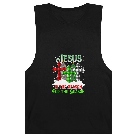 Jesus Is the Reason for the Season Holiday Christm Barnard Tanks