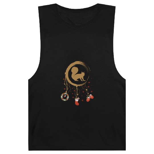 Winter dreamcatcher Christmas Squirrel Barnard Tanks