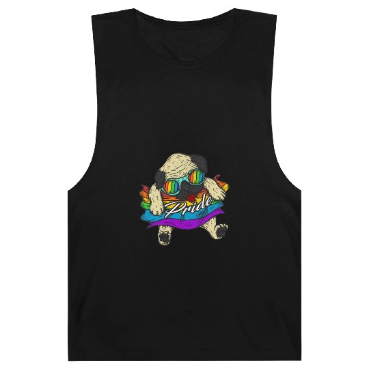 Pug Dog Gay Pride Lgbt Pride Barnard Tanks