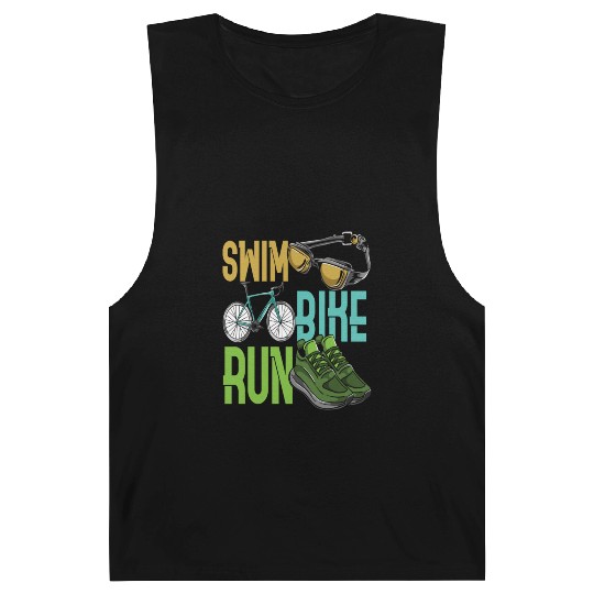 Children Triathlet Swim Bike Run Triathlon Barnard Tanks
