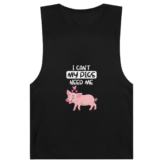 Farm Animal Piglet Farmer Funny Gift Pig Barnard Tanks