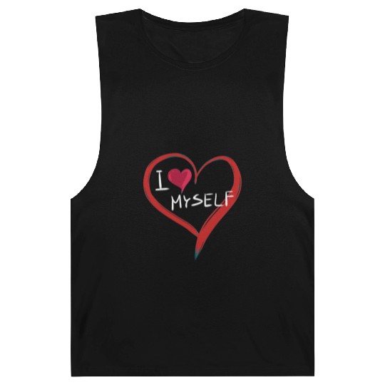 i love me heart text icon Barnard Tanks