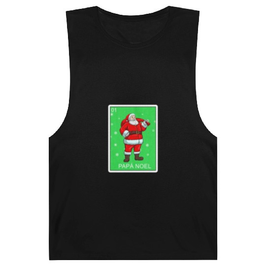 Papa Noel Father Christmas Card Mexican Lottery Barnard Tanks
