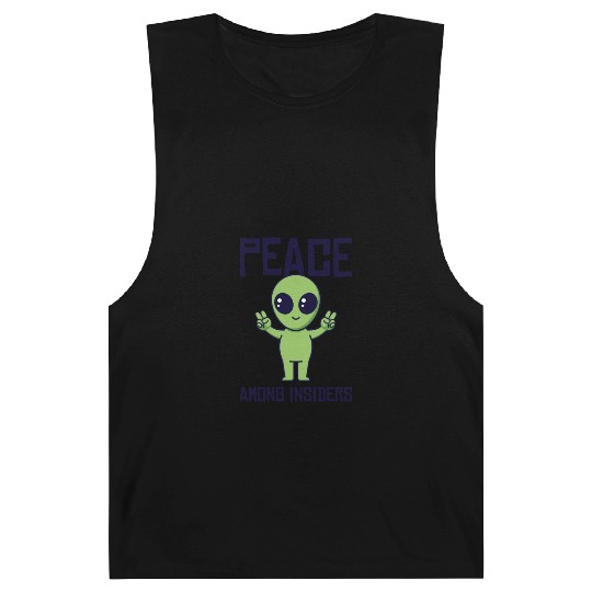 Area 51 Peace Alien Head Martian Space Outsider Barnard Tanks