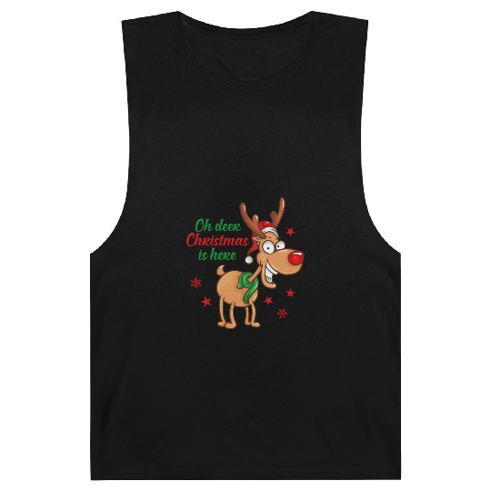 Reindeer Rudolph deer Christmas Is Here Barnard Tanks