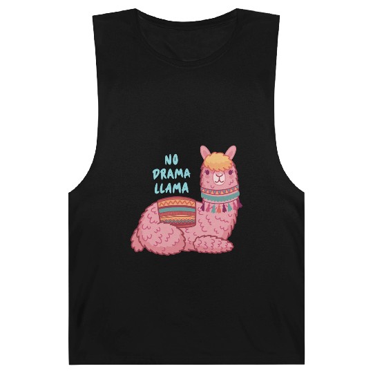 Llama Funny No Drama Llama Lover Barnard Tanks