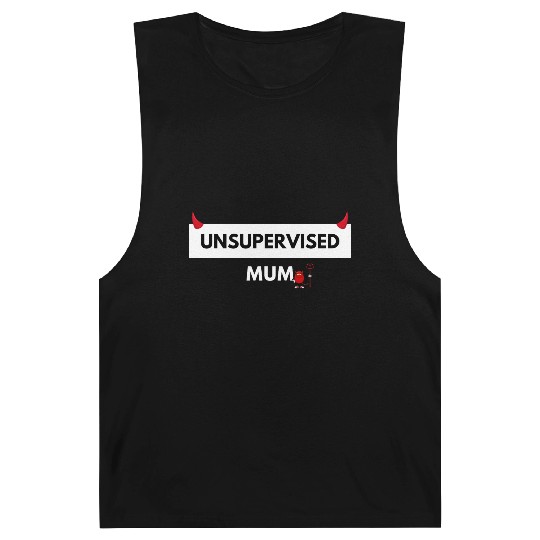 UNSUPERVISED MUM FUNNY CUTE DESIGN Barnard Tanks