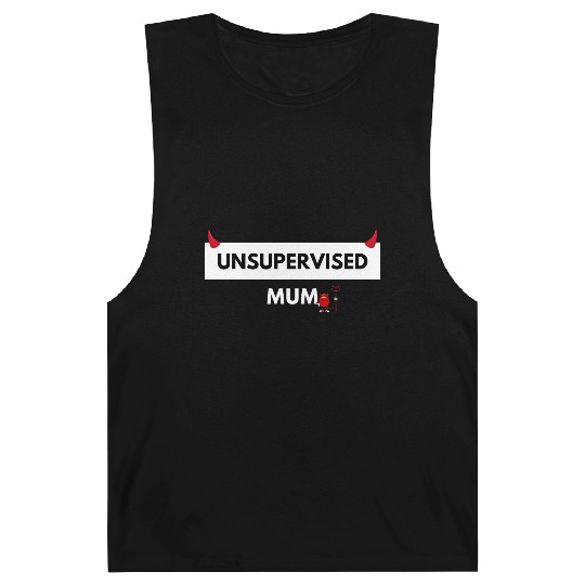 UNSUPERVISED MUM FUNNY CUTE DESIGN Barnard Tanks