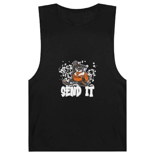 Send It Ride Like You Stole It Snowmobile Barnard Tanks