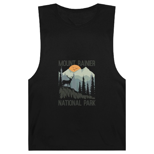 Mount Rainier National Park Mountains Deer Barnard Tanks