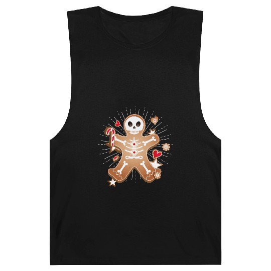 Gingerbread man Sugar Skull decor for Christmas Barnard Tanks