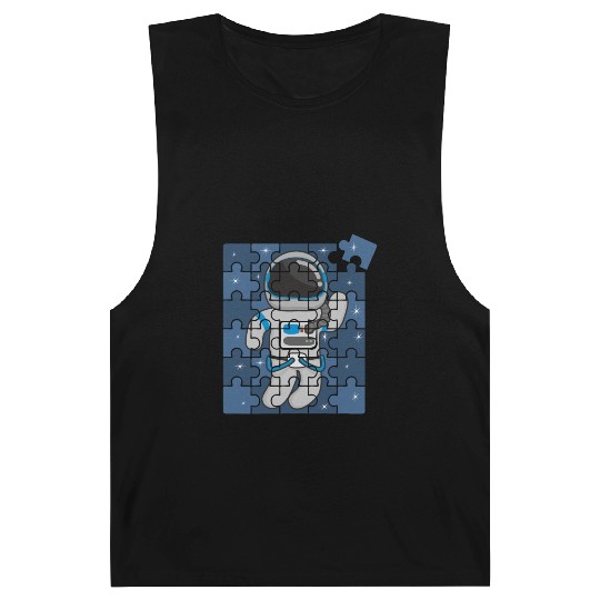 Autism Spaceman Astro Cosmo Space Lover Autism Awa Barnard Tanks