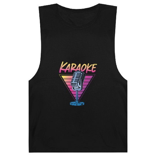 Karaoke Singer Retro 80s 90s Barnard Tanks