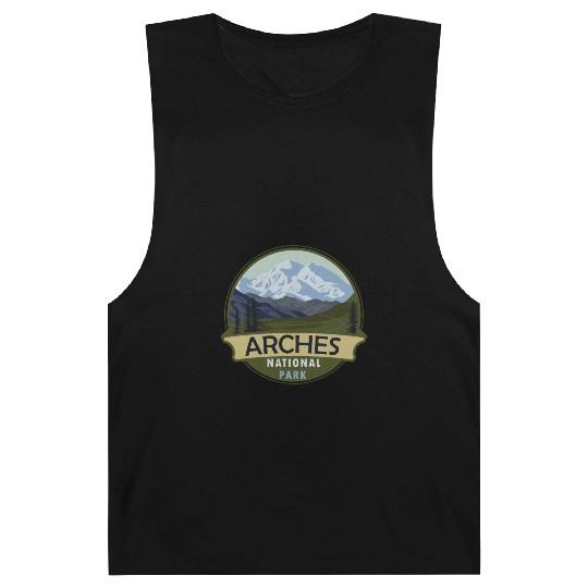 Cool Vintage Retro Arches National Park Mountain Barnard Tanks