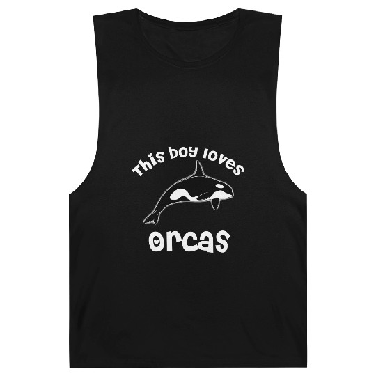 This Boy Loves Orcas Lover Funny Killer Whale Barnard Tanks