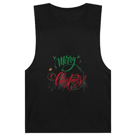 Merry Christmas Barnard Tanks Cute Short Sleeve Christmas