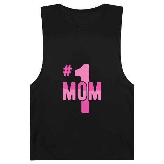 Hashtag Number One Mom Mothers Day Idea Mama Women Barnard Tanks