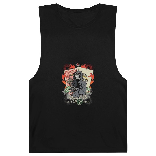 Let us play Poker Lucky 13 Skull gift Barnard Tanks