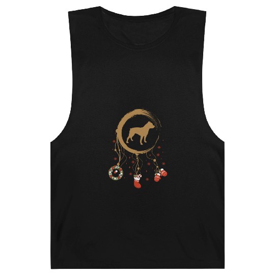 dog dreamcatcher Christmas Pitbull Barnard Tanks