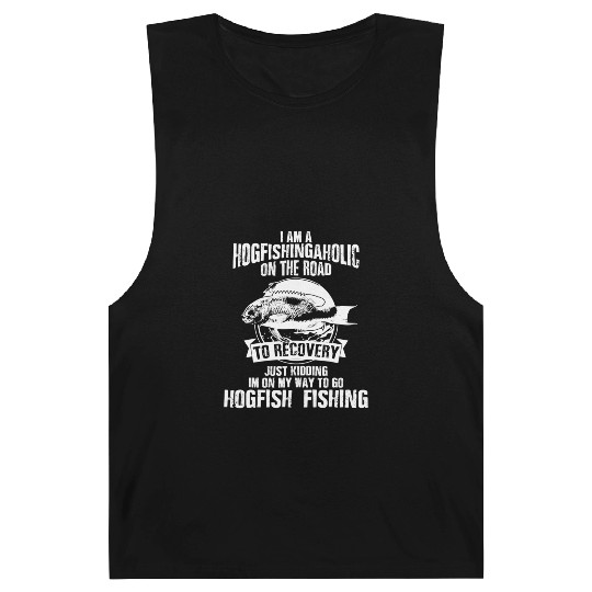 Hog Fish Merch Funny Great Fishermen Barnard Tanks