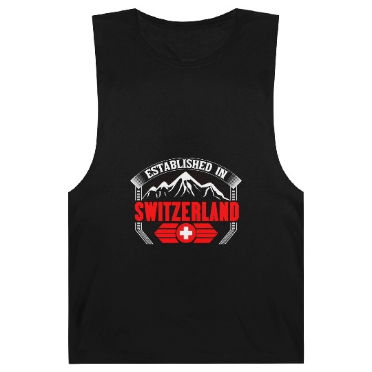 Switzerland Matterhorn Flag Gift Idea Barnard Tanks