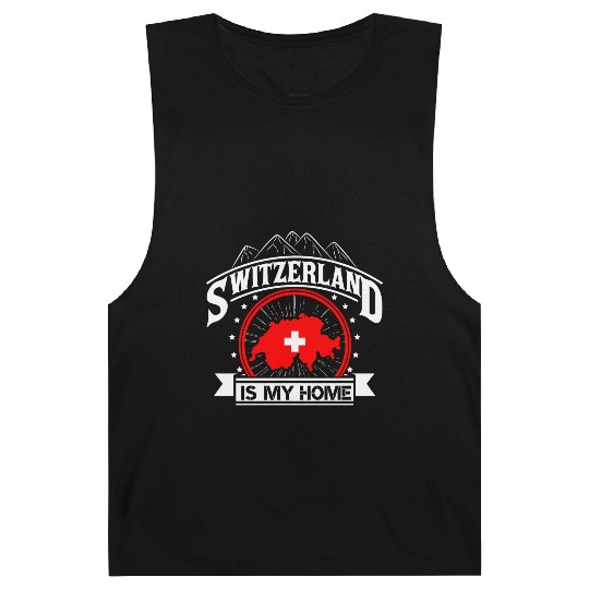 Switzerland Mountains Proud Gift Barnard Tanks