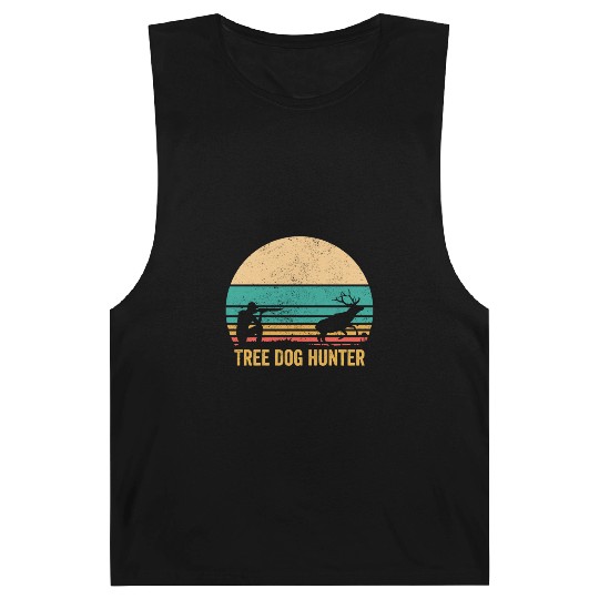 Deer Hunting Deer Hunter Tree Dog Hunter Retro Barnard Tanks