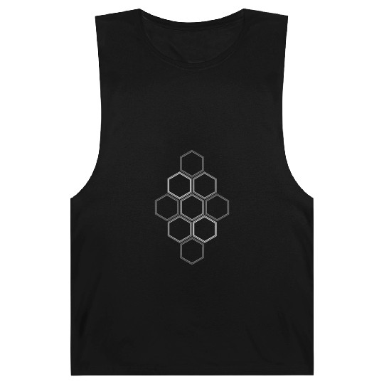 Geometric Love Design Hexagon Pattern 01 Barnard Tanks