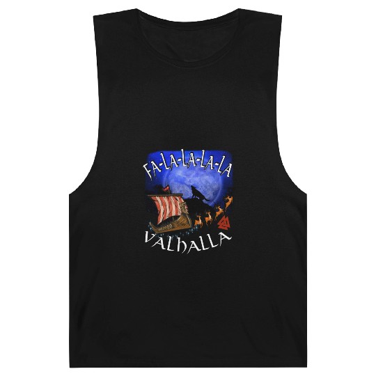 Fa La La La Valhalla Christmas Dragon Ship Vikings Barnard Tanks