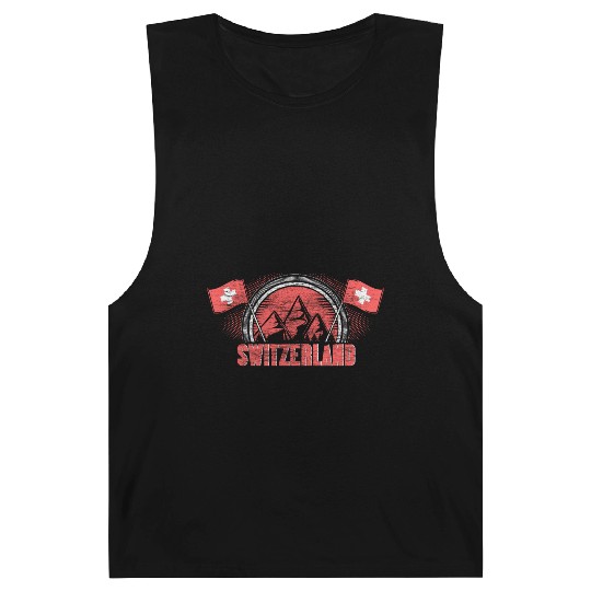 Switzerland Matterhorn Flag Gift Idea Barnard Tanks