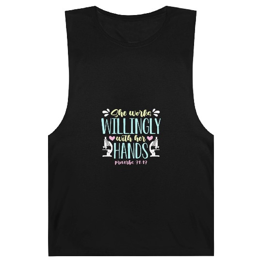 Lab Technician She Works Willingly Medical Science Barnard Tanks