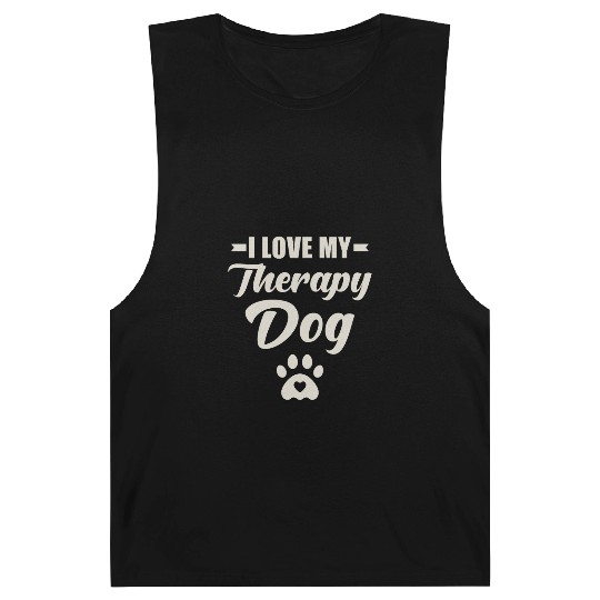 I Love My Therapy Dog Barnard Tanks