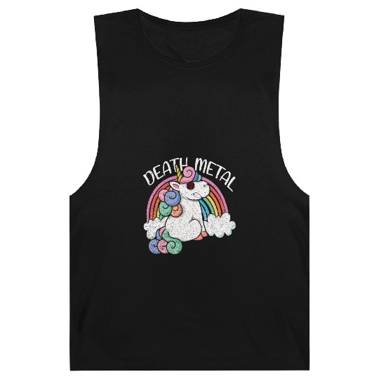 Rainbow Unicorn Satan Love Metal Music Heavy Rock Barnard Tanks