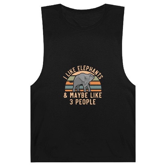 I Like Elephants And Maybe Like 3 People Zookeeper Barnard Tanks