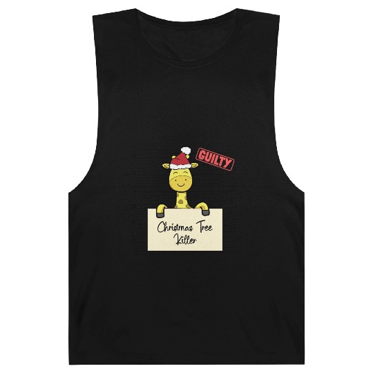 Giraffe christmas funny prison Barnard Tanks