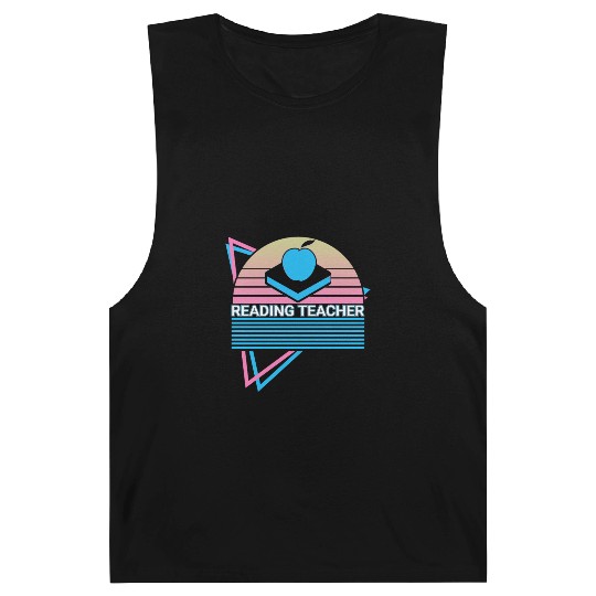 Reading Teacher Retro Barnard Tanks