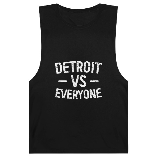 Detroit Vs Everyone Funny Michigan Barnard Tanks