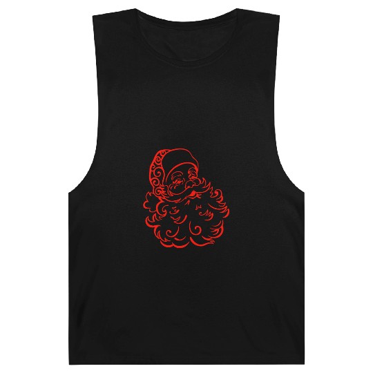 Santa Claus - Santa - Red Barnard Tanks